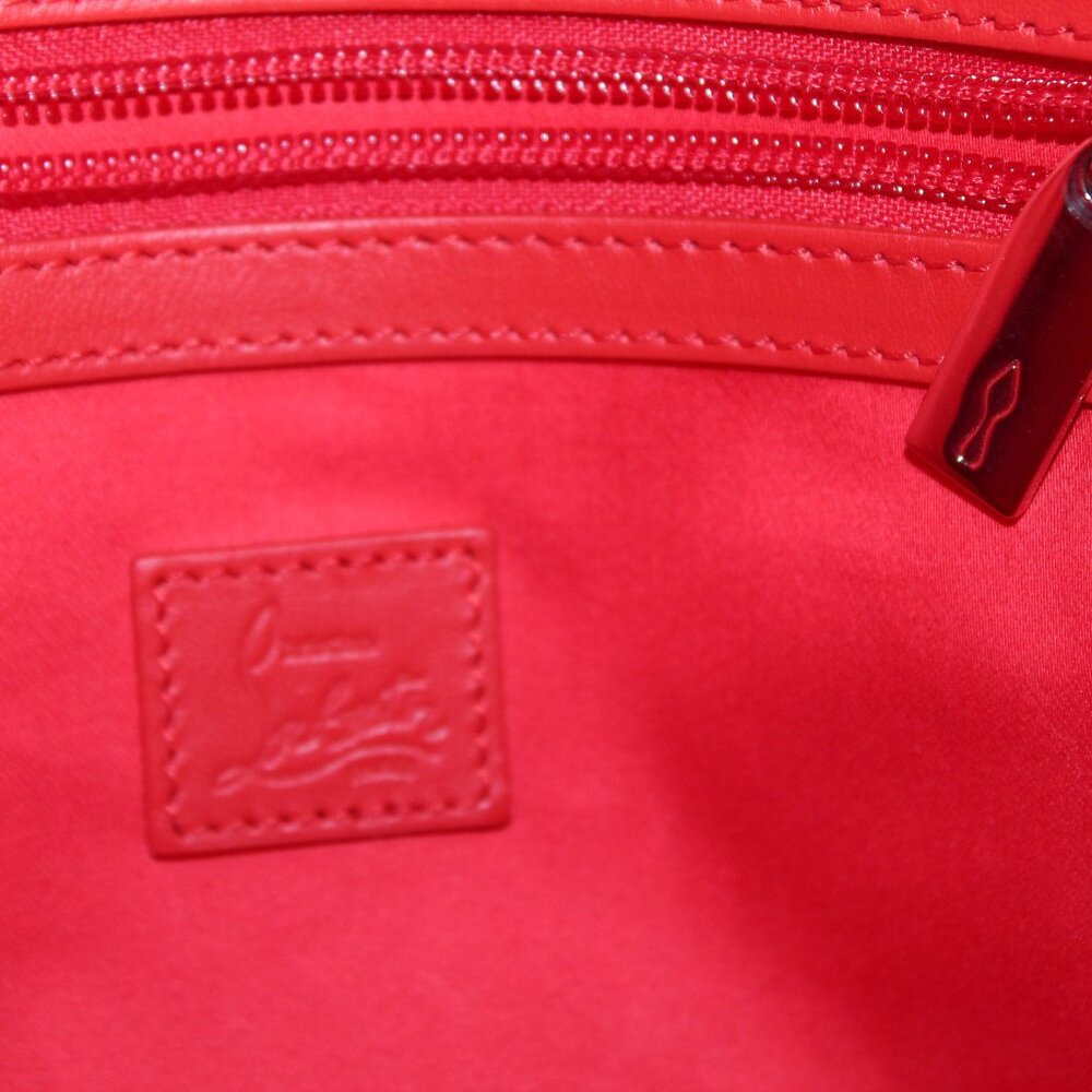 Christian Louboutin Le 54 Crinkle Patent Leather Drawstring Tote Shoulder Bag - Picture 13 of 15